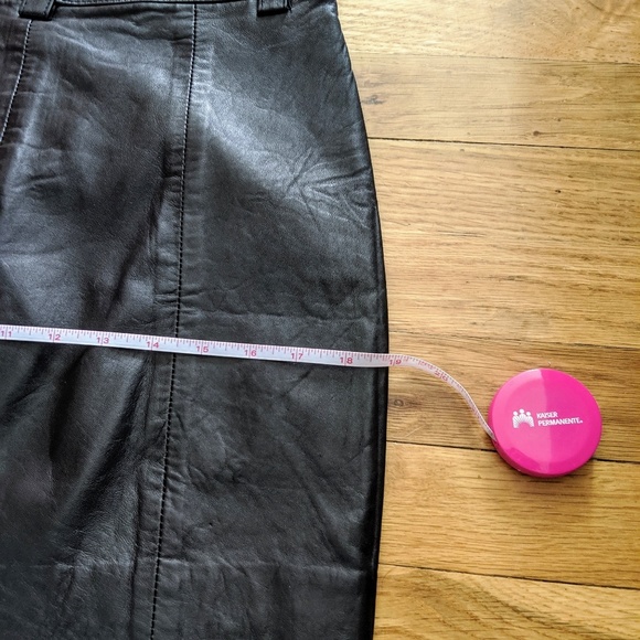 Leather skirt Goth Black - Picture 3 of 6